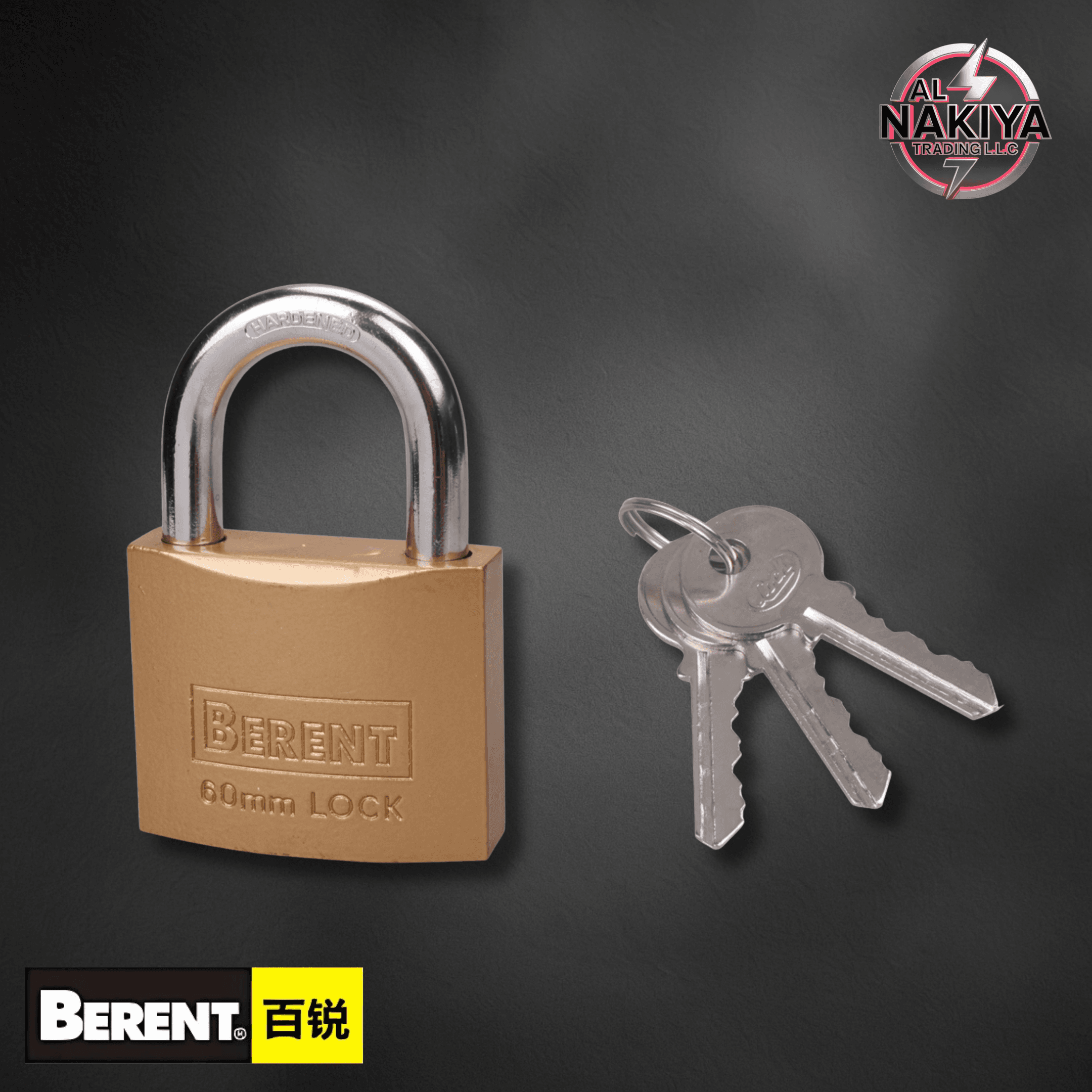 BRASS PLATED PADLOCK