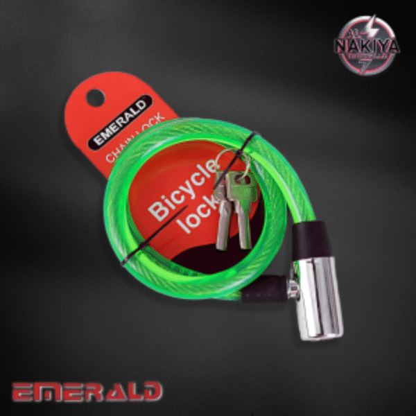 "BICYCLE LOCK WITH 2KEY BLUE, BLACK, RED, GREEN "