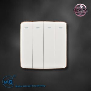 4G 1 WAY SWITCH (WHITE + GOLD)