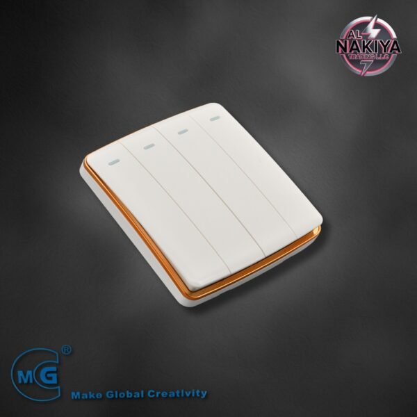 4G 1 WAY SWITCH (WHITE + GOLD)