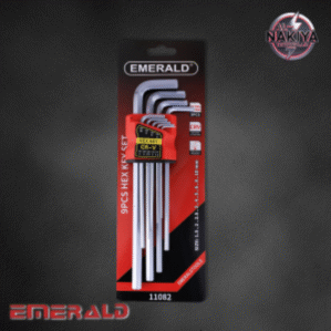 9PC HEX KEY SET LONG