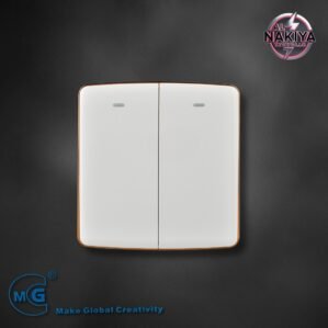 2G 1 WAY SWITCH (WHITE + GOLD)