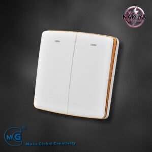 2G 1 WAY SWITCH (WHITE + GOLD)