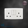 13A SOCKET DOUBLE WITH SWITCH AND NEON