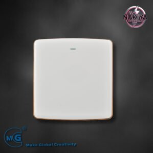 1G 1 WAY SWITCH (WHITE + GOLD)