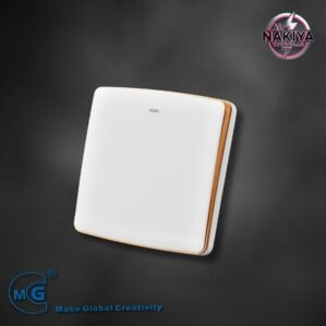 1G 1 WAY SWITCH (WHITE + GOLD)