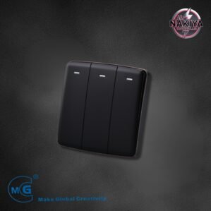 3G 1 WAY SWITCH ( BLACK+SILVER)