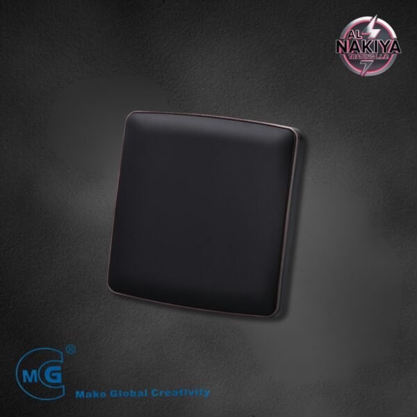 BLANK PLATE 3X3 (BLACK +SILVER)
