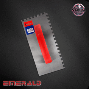 RED PLASTIC HANDLE TROWEL