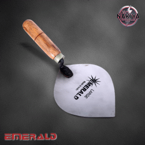 WOODEN HANDLE BRICKLAYING TROWEL