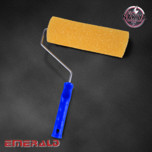 SPONGE PAINT ROLLER WITH CAGE YELLOW